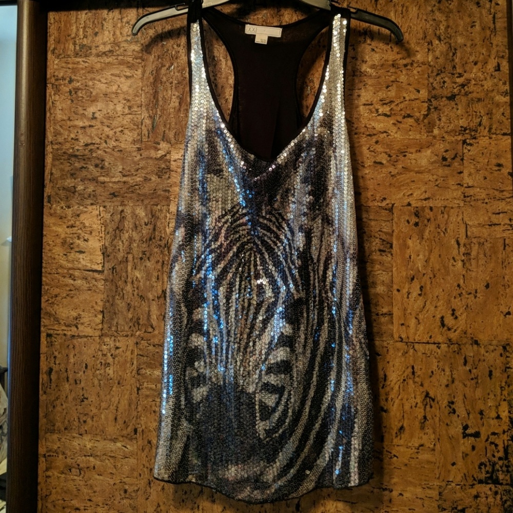 Sequin racer back